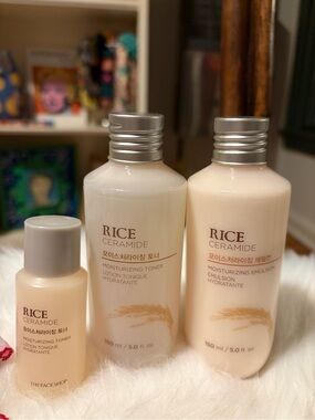 K-Beauty Lot: The Face Shop Rice Ceramide Toner & Emulsion Set